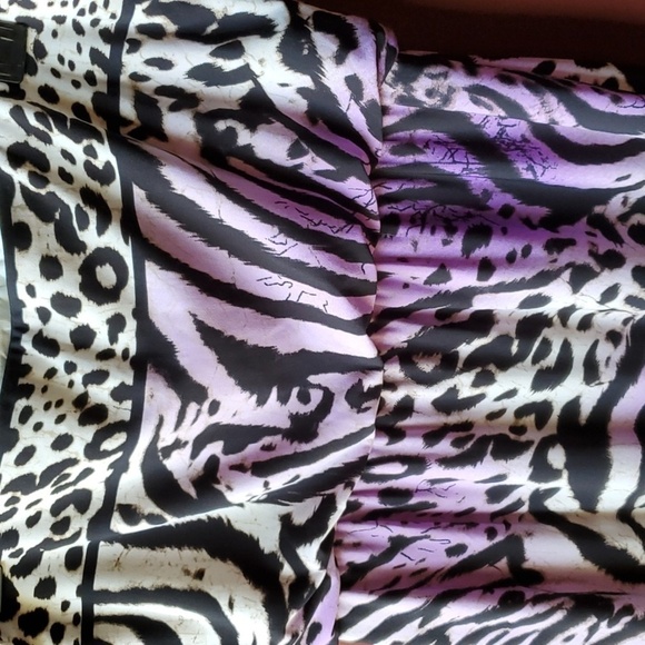 Boston Proper purple animal print maxi dress. Strapless size 4 - Picture 8 of 11